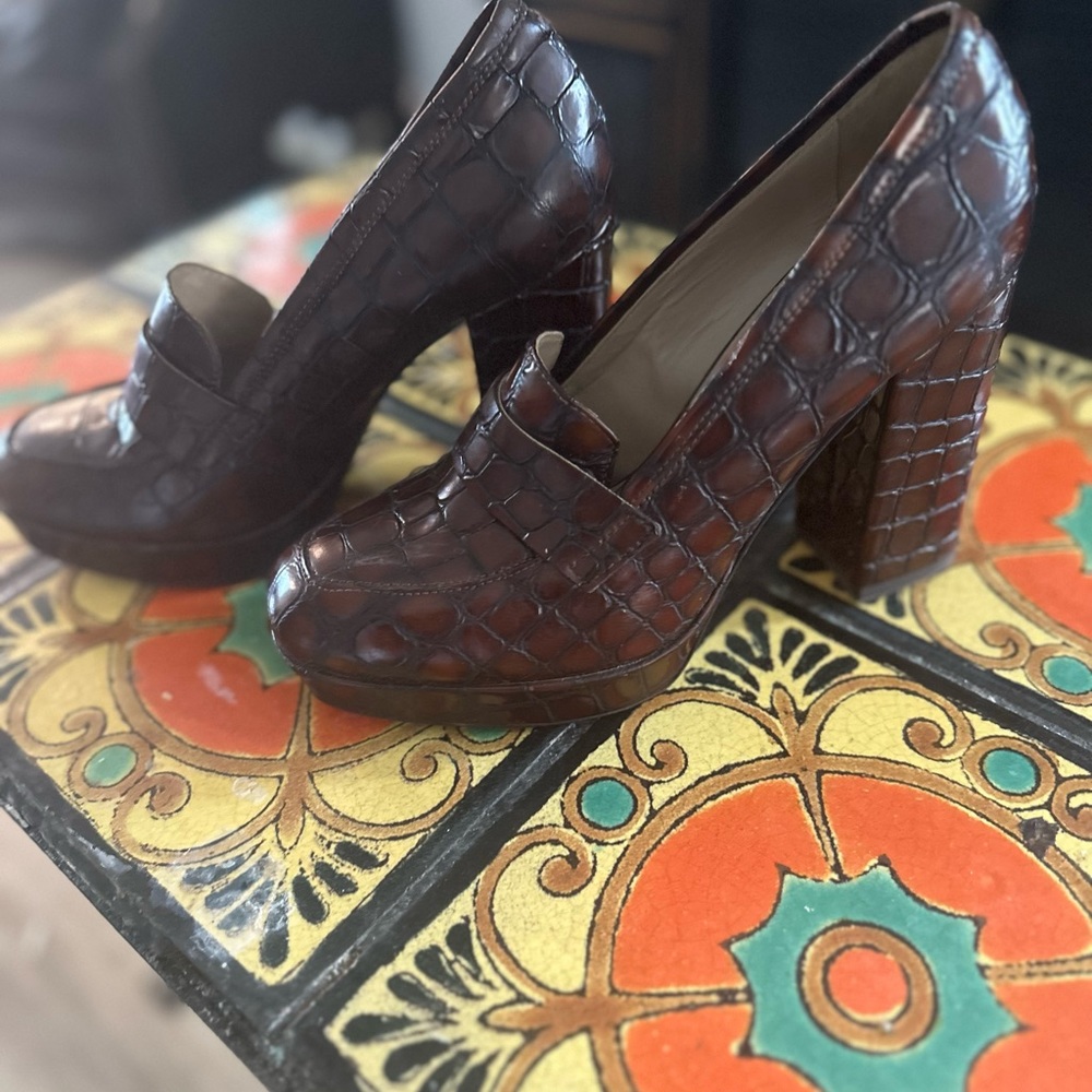 Pristine condition Italian leather heels